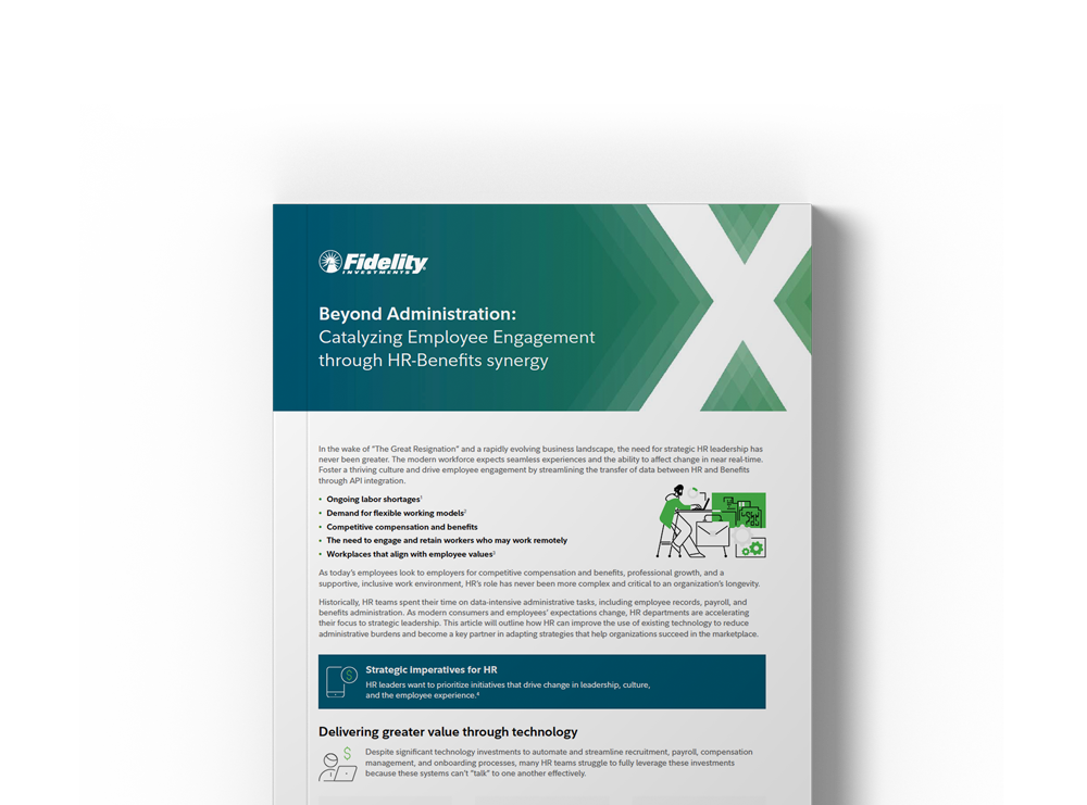 Fidelity Workplace New API Breakthrough